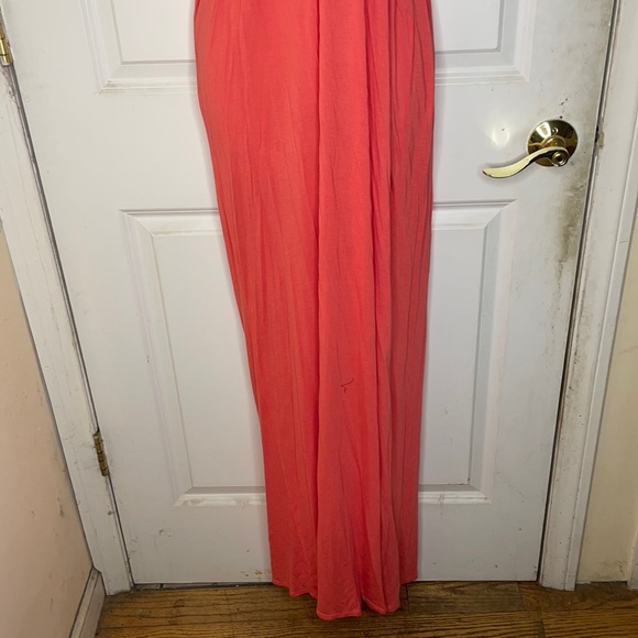Long coral dress - Picture 4 of 5